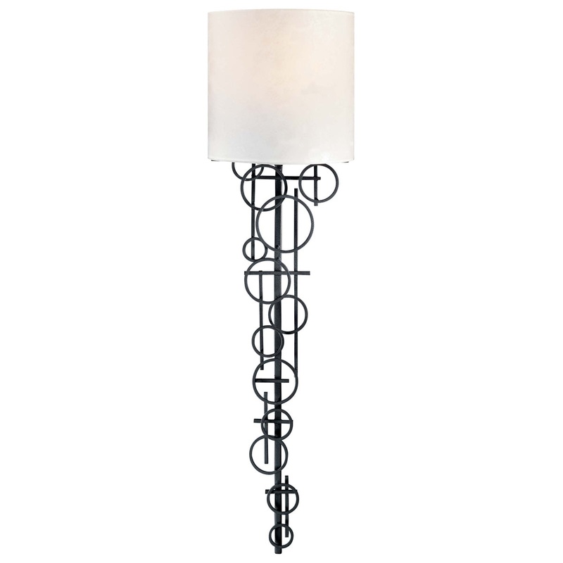 1-Light Wall Sconce in Black