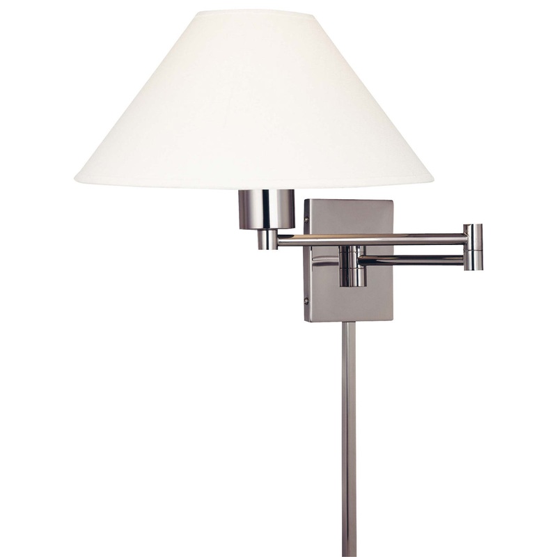 Boring 1-Light Swing Arm Wall Lamp in Matte Brushed Nickel