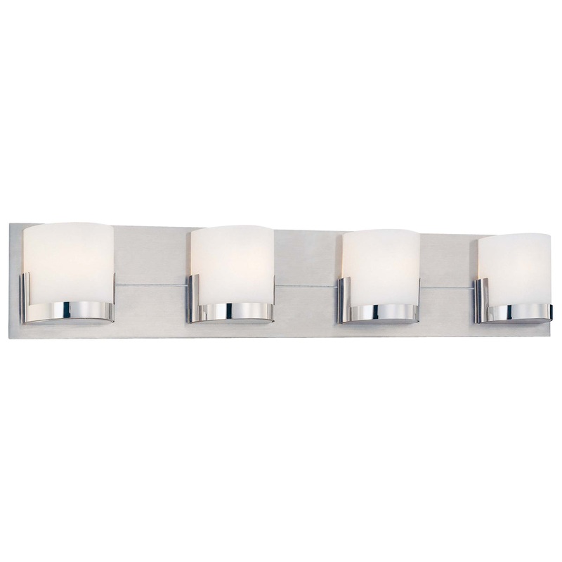 Convex 4-Light Bath in Chrome