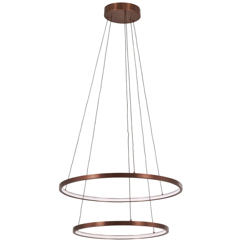 Full Orbit LED Pendant in Satin Bronze