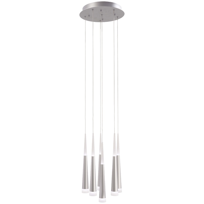 Gradual LED Pendant in Brushed Aluminum