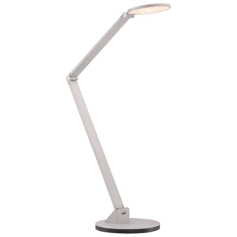 LED Table Lamp in Chiseled Nickel