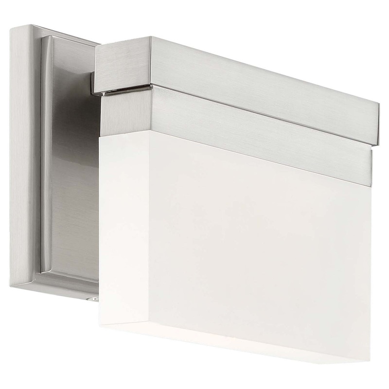Skinny 1-Light LED Wall Sconce in Brushed Nickel