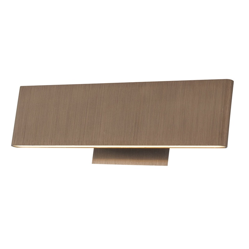 Slim Up-Down Light 12" LED Vanity Light in Brushed Bronze