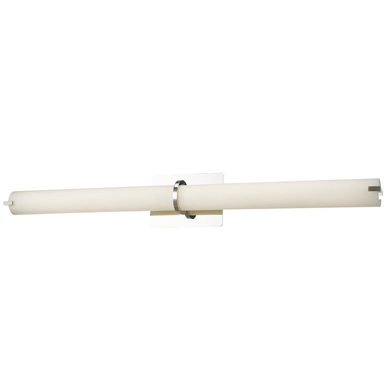 Squire 38" Vertical Or Horizontal Mount Round Glass Vanity Light in Chrome