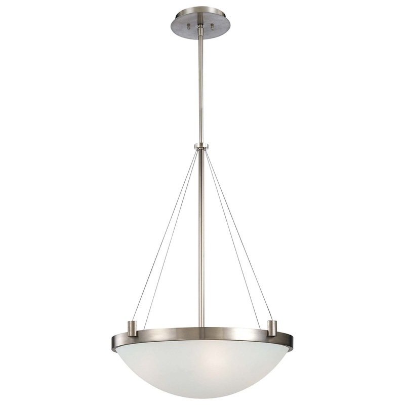 Suspended 4-Light Pendant in Brushed Nickel