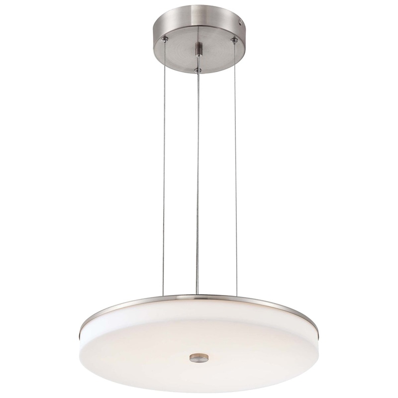 U.H.O. LED Pendant in Brushed Nickel