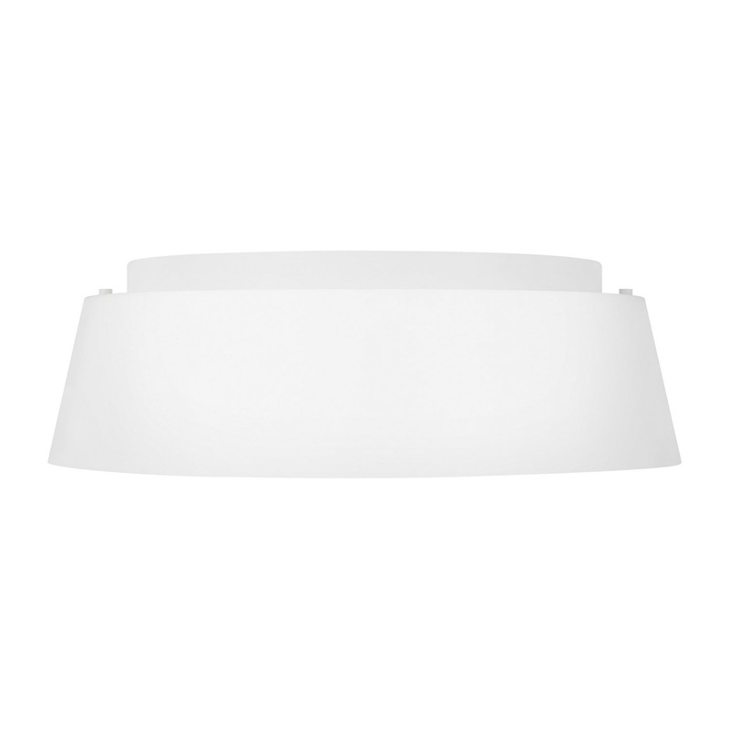 Asher 3-Light Flush Mount in Matte White