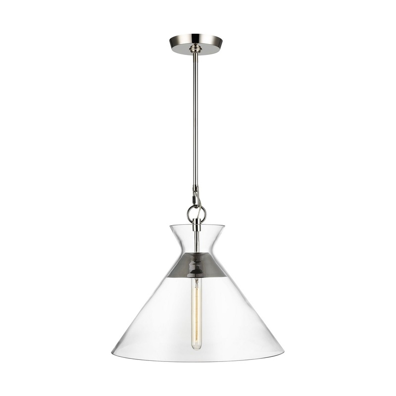 Atlantic 1-Light Pendant in Polished Nickel