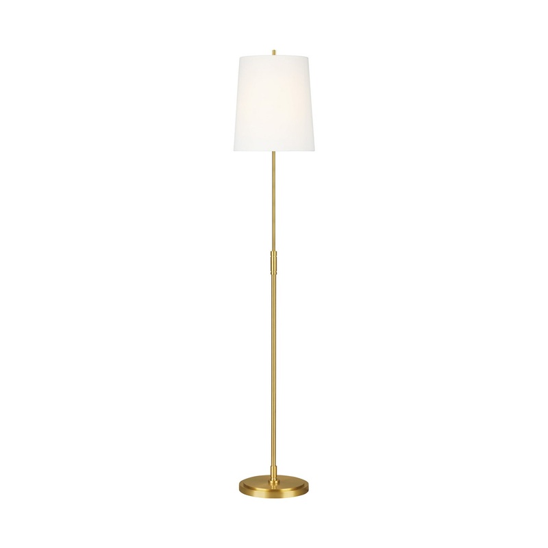 Beckham Classic 1-Light Floor Lamp in Burnished Brass