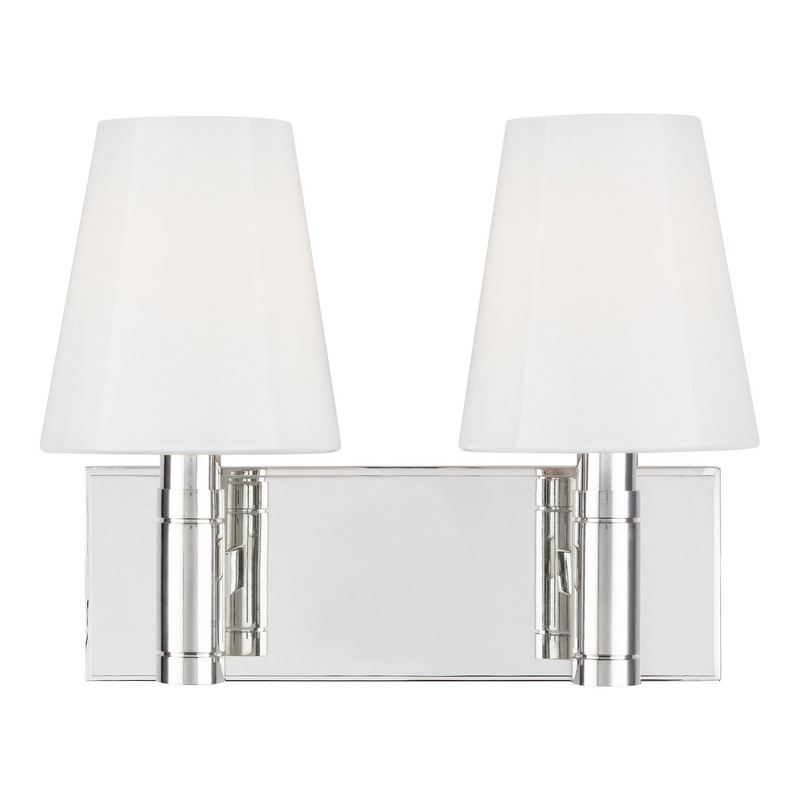 Beckham Classic 2-Light Vanity Lighting in Polished Nickel