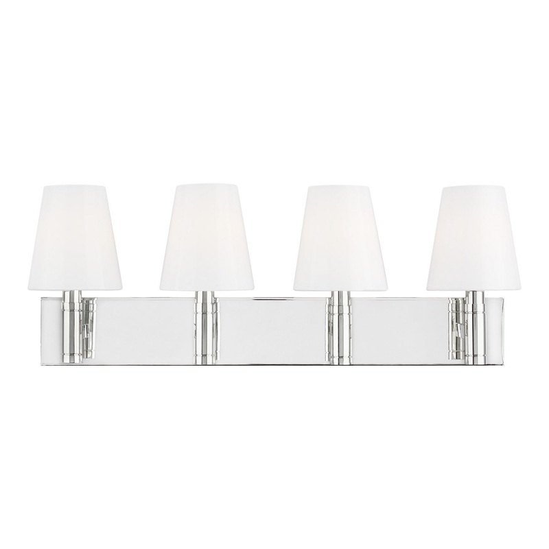 Beckham Classic 4-Light Vanity Lighting in Polished Nickel
