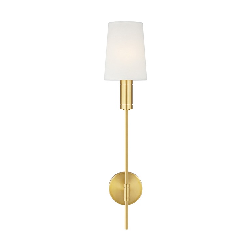 Beckham Modern 1-Light Wall Sconce in Burnished Brass