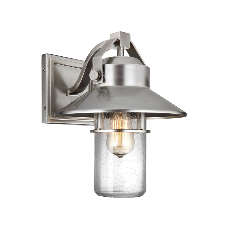 Boynton Outdoor Lighting in Painted Brushed Steel