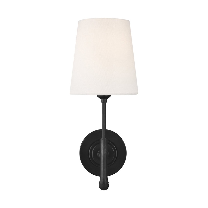 Capri 1-Light Wall Sconce in Aged Iron