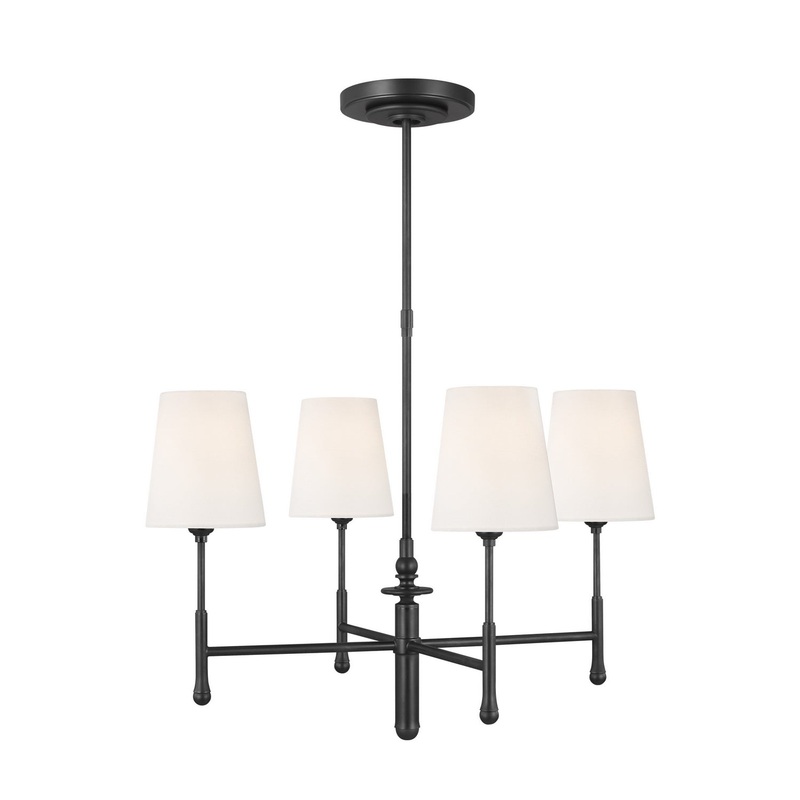 Capri 4-Light Single Tier Chandelier in Aged Iron