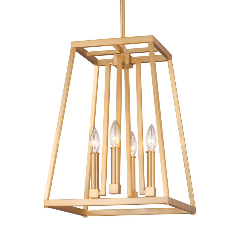 Conant Pendant in Gilded Satin Brass