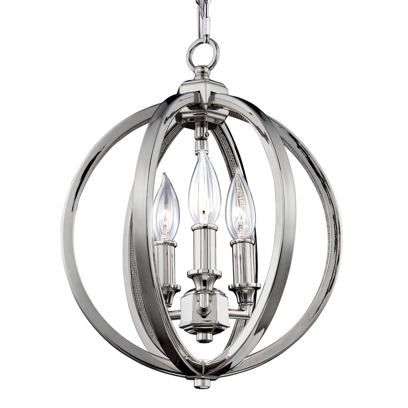Corinne Pendant in Polished Nickel