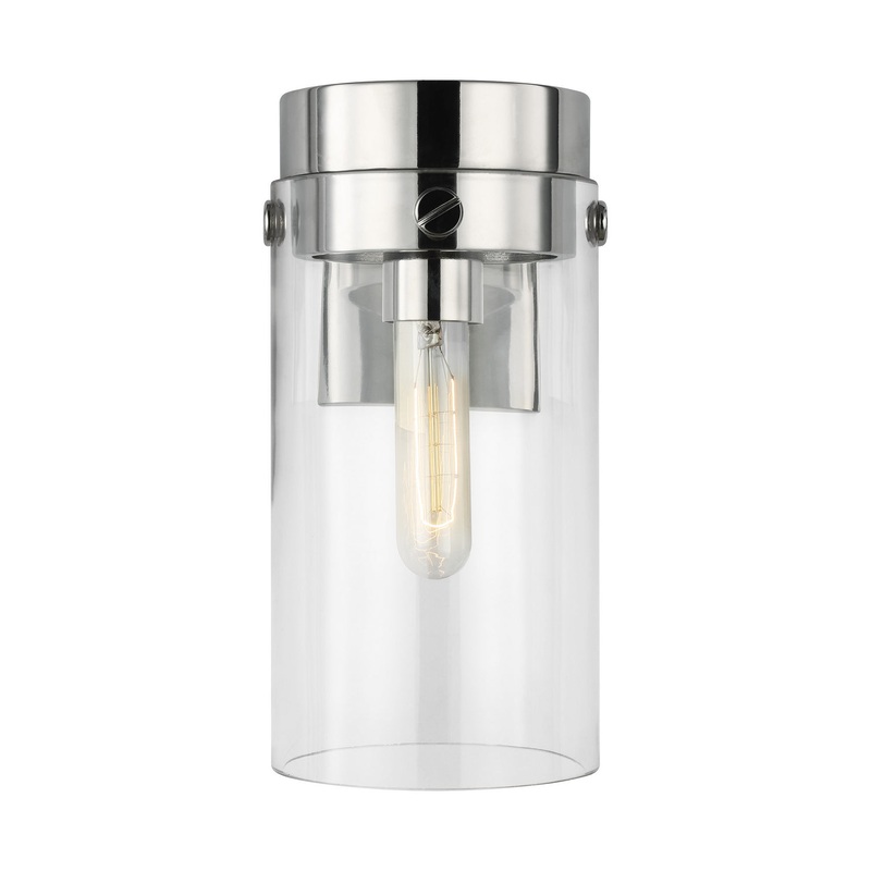 Garrett 1-Light Wall Sconce in Polished Nickel