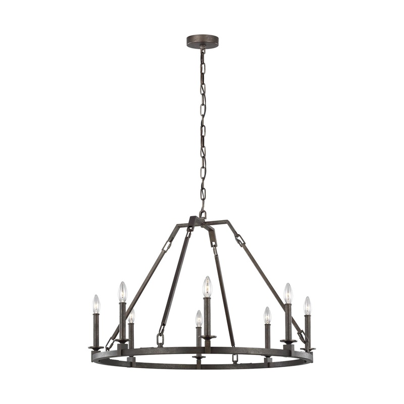 Landen Chandelier in Smith Steel