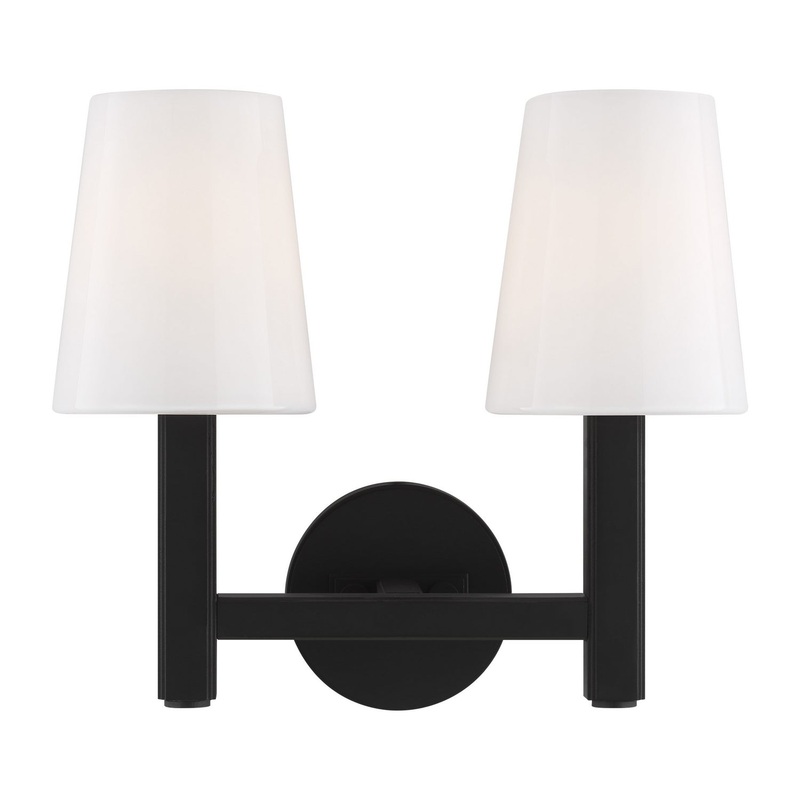 Logan 2-Light Vanity Lighting in Aged Iron