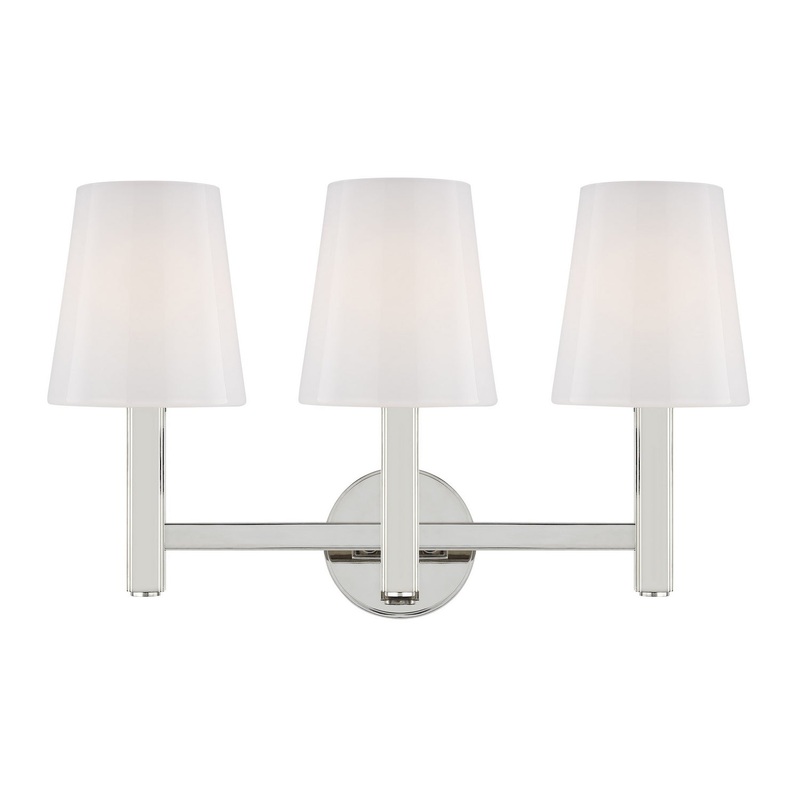 Logan 3-Light Vanity Lighting in Polished Nickel
