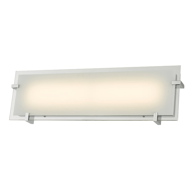 Matrix 1-Light Vanity Wall in Chrome with Opal Glass