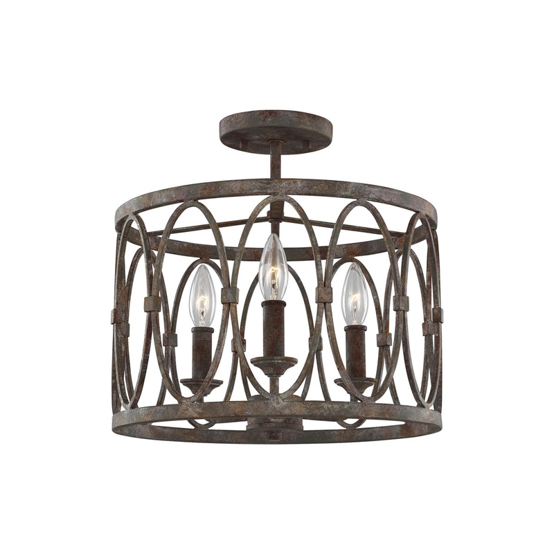 Patrice Ceiling Light in Deep Abyss