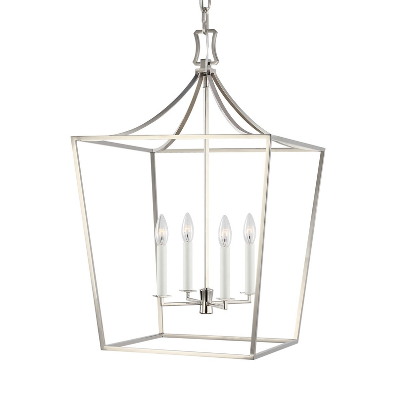 Southold 4-Light Single Tier Chandelier in Polished Nickel