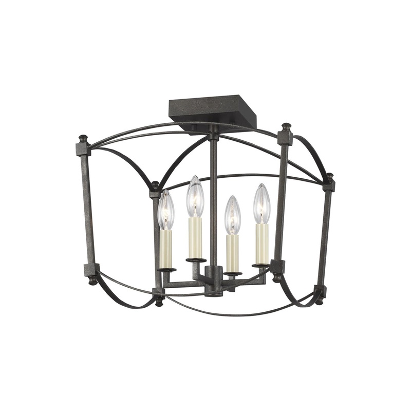 Thayer Ceiling Light in Smith Steel