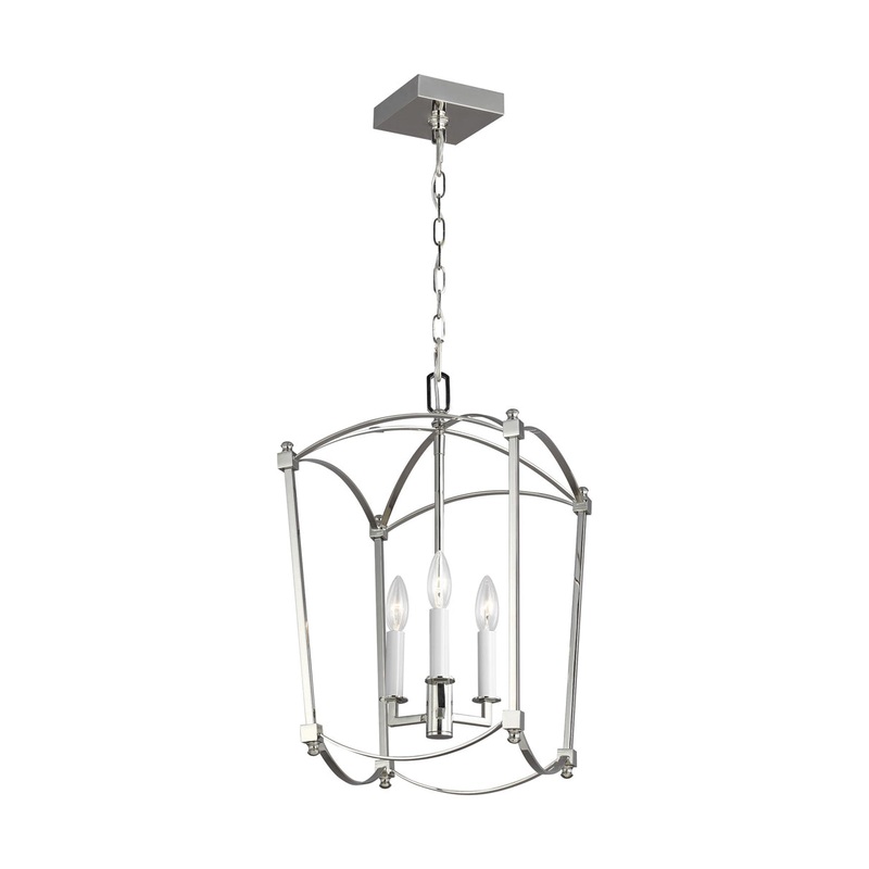 Thayer Chandelier in Polished Nickel