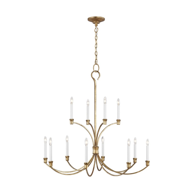 Westerly 12-Light Multi Tier Chandelier in Antique Guild