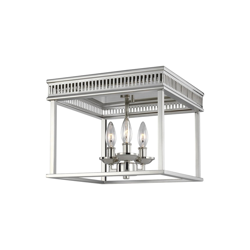 Woodruff Ceiling Light in Polished Nickel