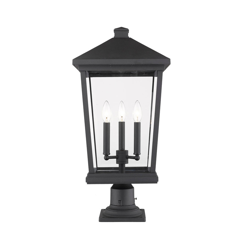 Beacon 3-Light Outdoor Pier Mounted Fixture