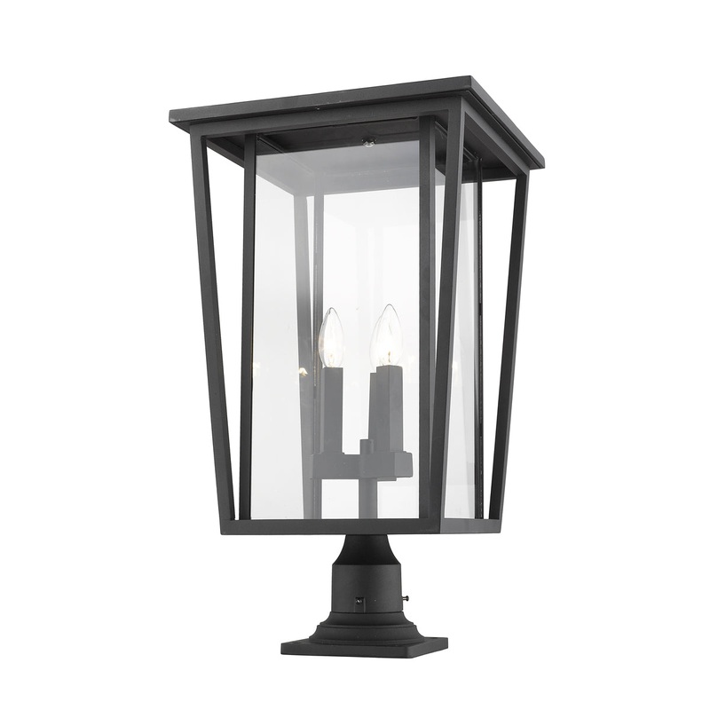 Seoul 3-Light Outdoor Pier Mounted Fixture