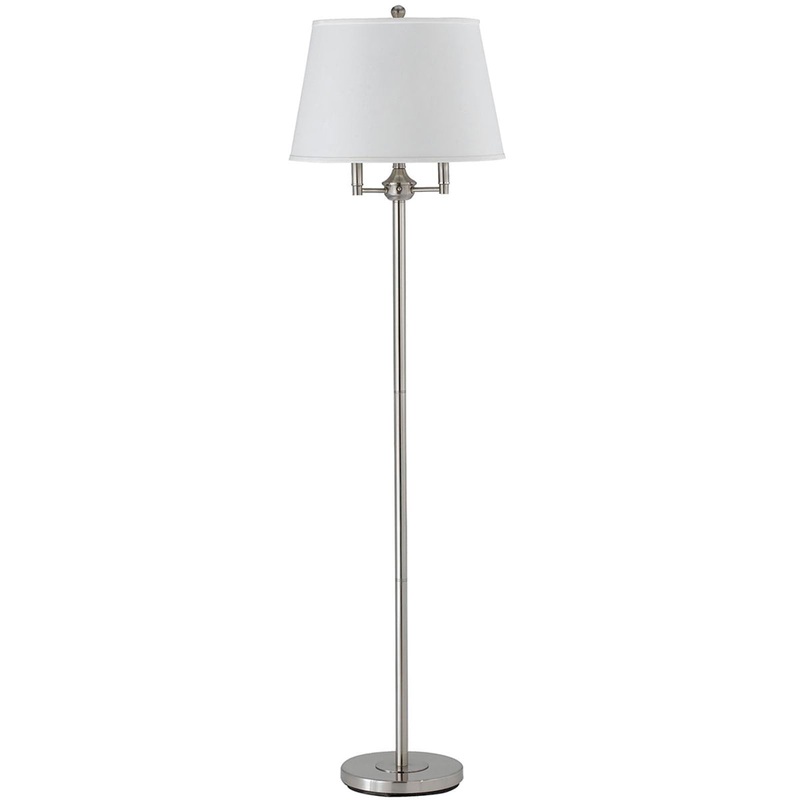 Andros 4-Light Floor Lamp in Brushed Steel
