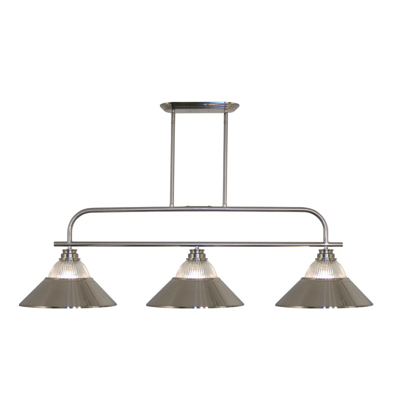 Annora 3-Light Billiard in Brushed Nickel