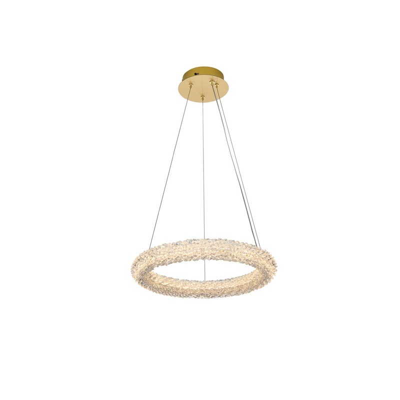 Bowen LED Chandelier in Satin Gold