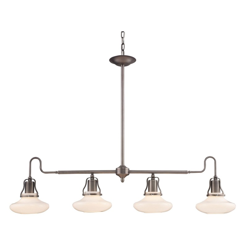 Centennial Park 4-Light Island Pendant in Pewter