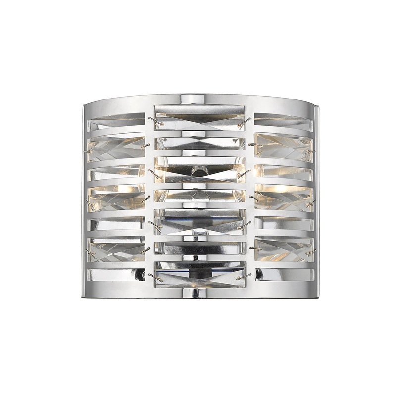 Cronise 2-Light Wall Sconce in Chrome