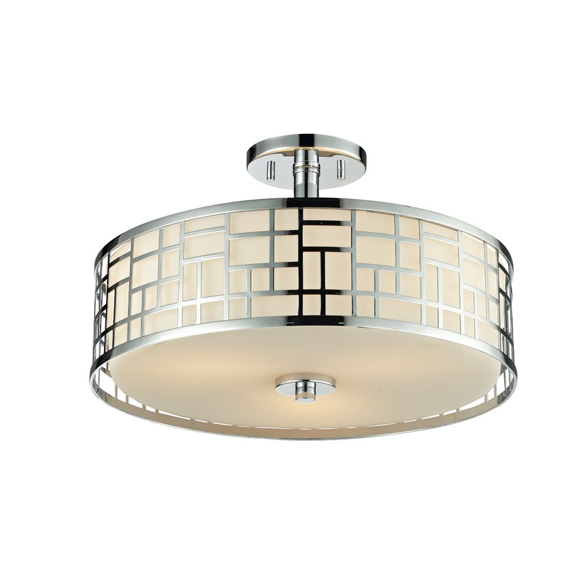 Elea 3-Light Semi Flush Mount