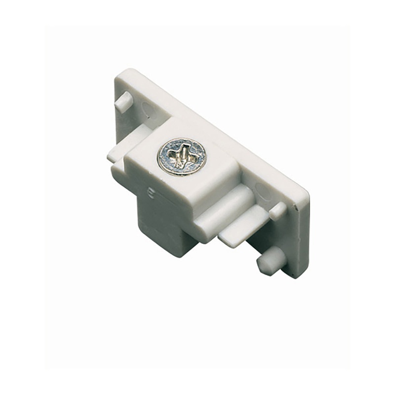 Cal Track Dead End Cap (3 Wires) in White
