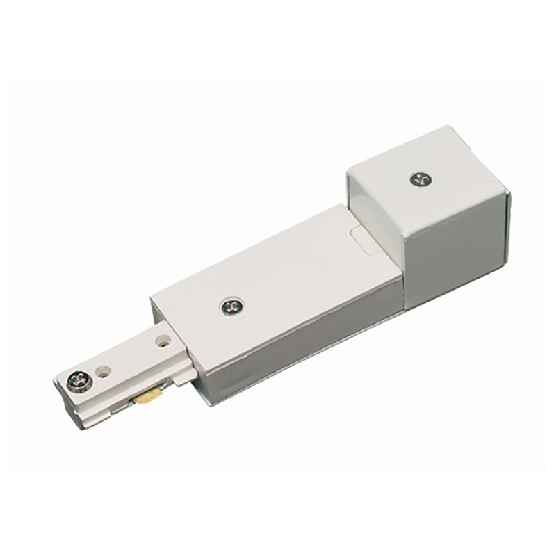 Cal Track Live End Conduit Fitter (3 Wires) in White