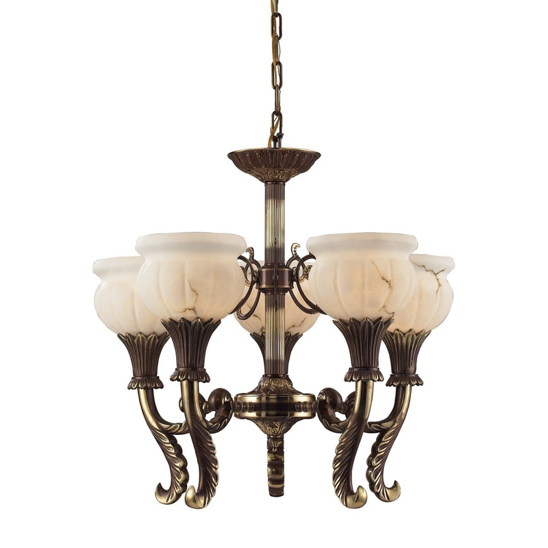 Kingston 5-Light Chandelier in Brown