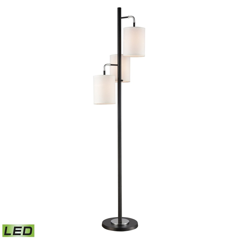 Uprising LED Floor Lamp in Black