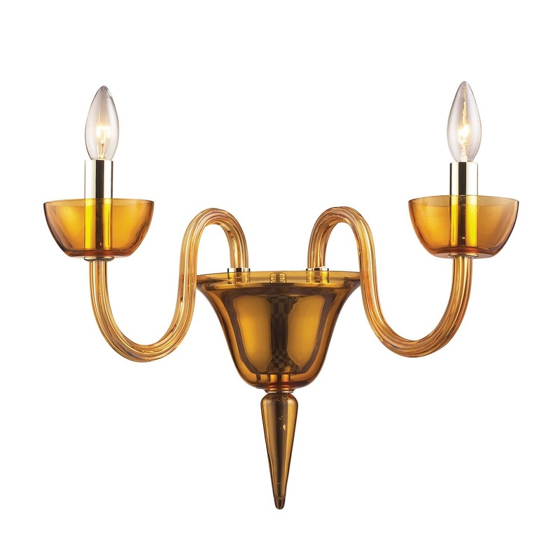 Vidriana 2-Light Wall Sconce in Polished Chrome