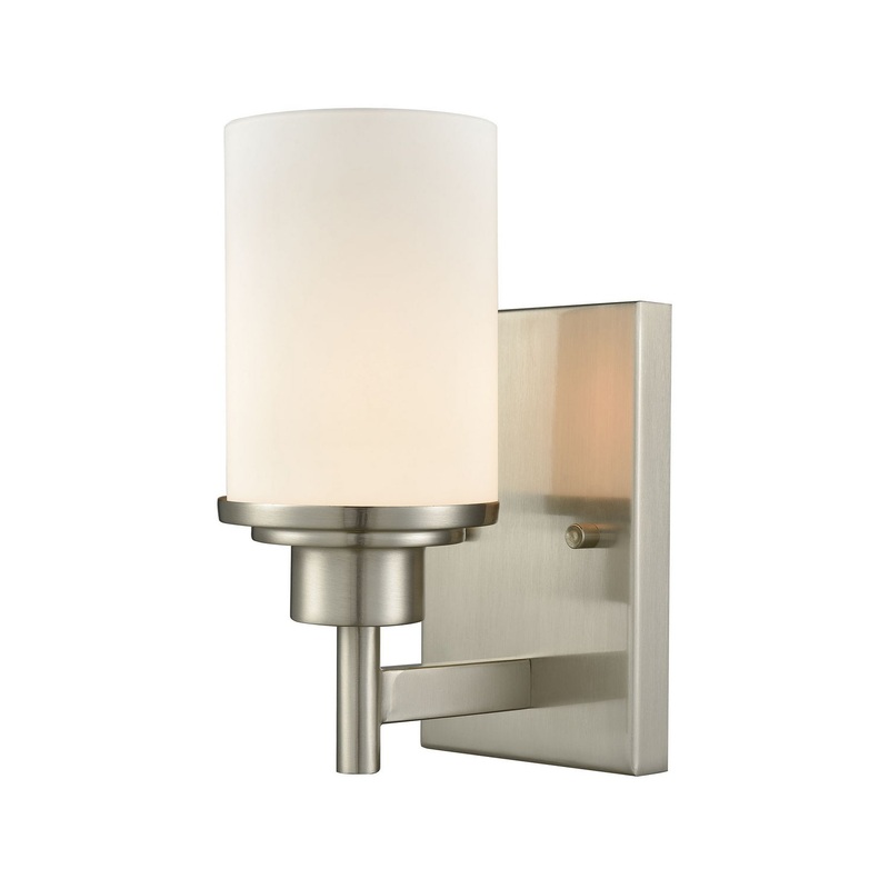 Belmar 1-Light Vanity Light in Brushed Nickel