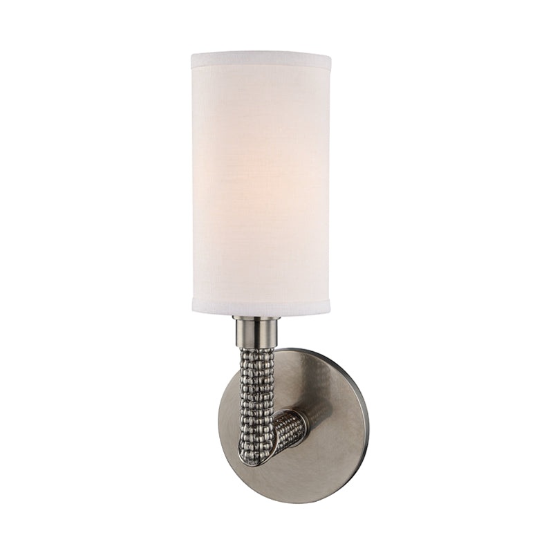 Dubois 1 Light Wall Sconce in Historic Nickel