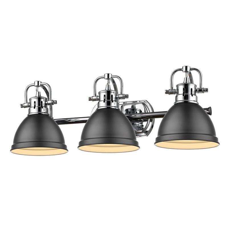 Duncan 3-Light Bath Vanity in Chrome