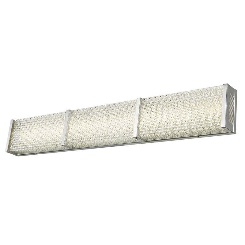 Evoke 32" Twisted Crystal Glass Vanity Light